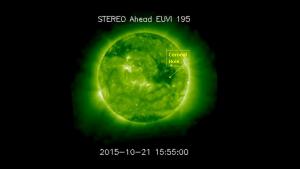 Large coronal hole persists on far side of the Sun